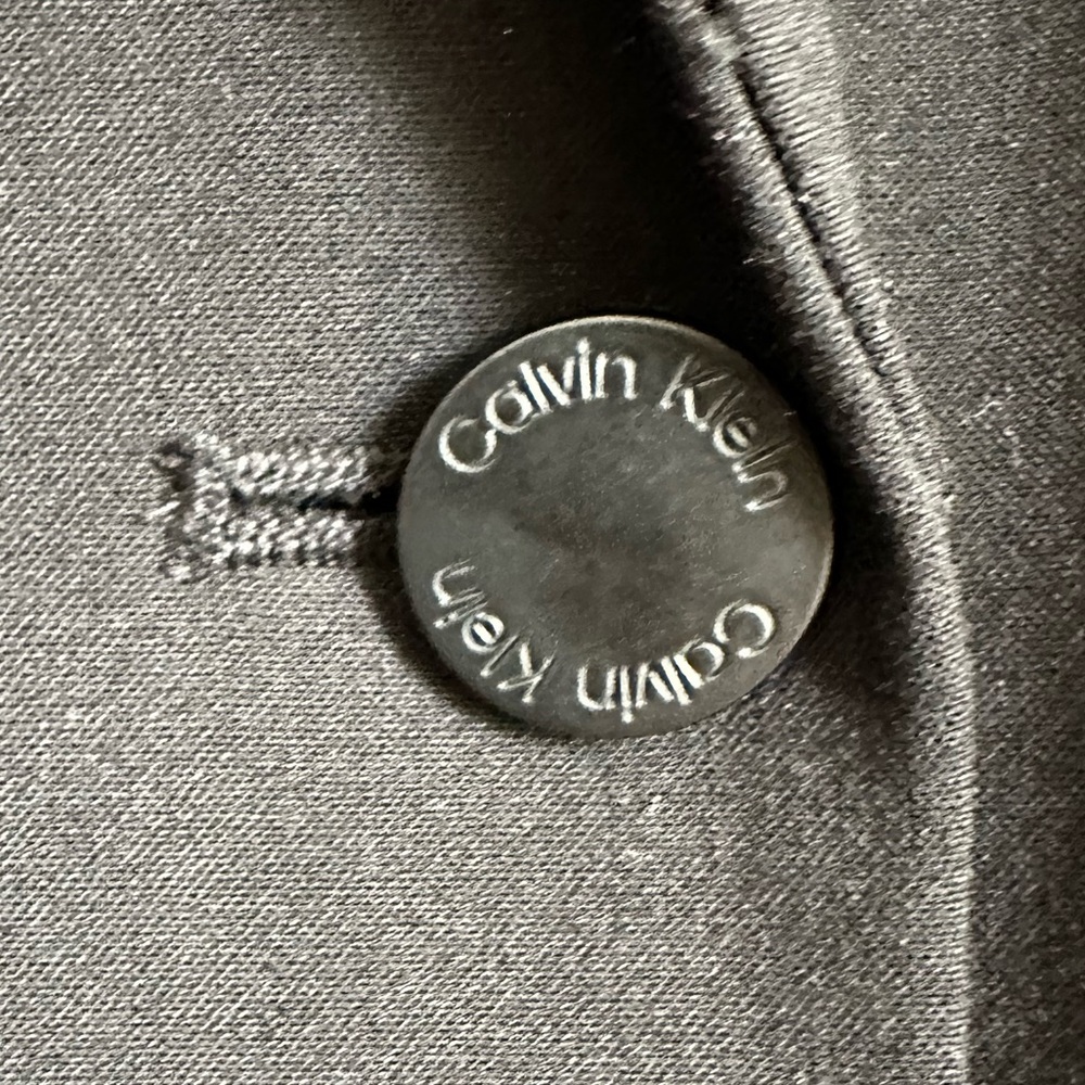 Black Button Up Petite Blazer Calvin Klein - Picture 12 of 13
